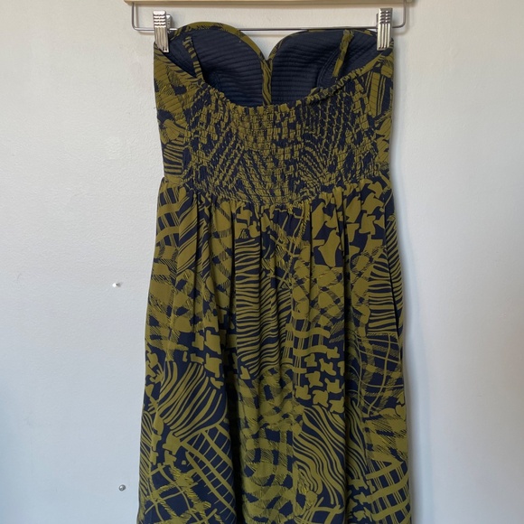 Anthropologie Maple Silk Strapless Quilted Top Dress ~ Size 0 - Picture 4 of 4